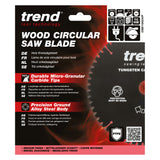 Trend 165mm x 20mm x 24T Ripping Circular Saw Blade with PTFE Coating