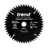 Trend 165mm x 20mm x 48T General Purpose Circular Saw Blade with PTFE Coating