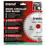 Trend 190mm x 30mm x 18T Thin Kerf Ripping Cordless Circular Saw Blade