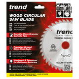 Trend 190mm x 30mm x 60T Wood Circular Saw Blade