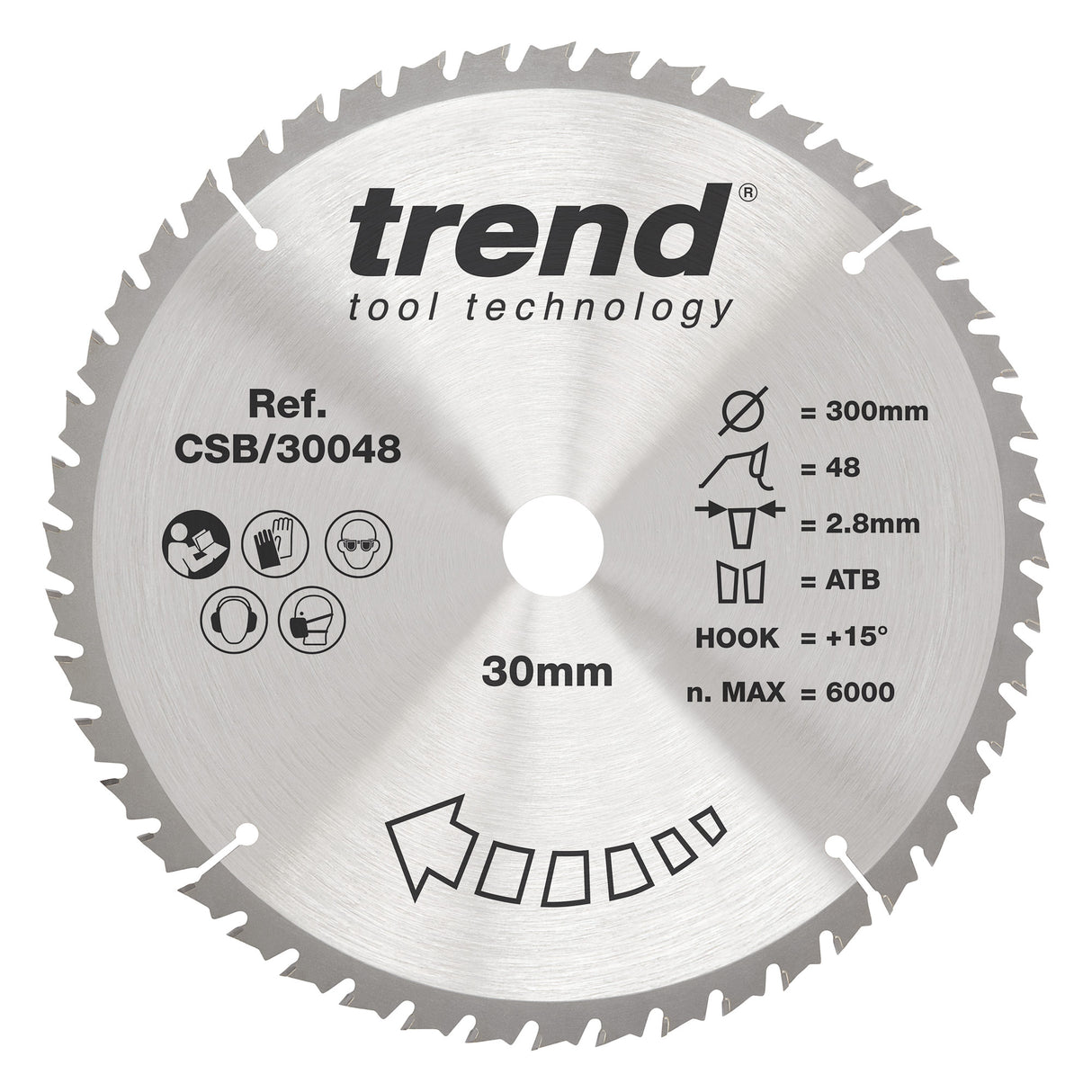 Trend 300mm x 30mm x 48T General Purpose Circular Saw Blade