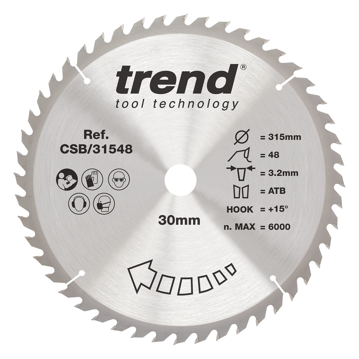 Trend 315mm x 30mm x 48T General Purpose Circular Saw Blade