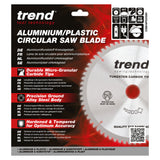 Trend 235mm x 30mm x 80T Aluminium/Plastic Circular Saw Blade