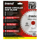 Trend 190mm x 30mm x 60T Wood Cordless Mitre Saw Blade