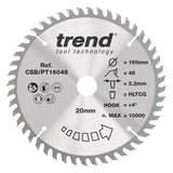 Trend 160mm x 20mm x 48T Laminate/HPL Circular Saw Blade