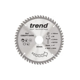 Trend 185mm x 30mm x 56T Laminate/HPL Circular Saw Blade