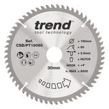 Trend 190mm x 30mm x 60T Laminate/HPL Circular Saw Blade