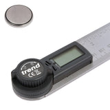 Trend Digital Angle Rule 360 Degrees Stainless Steel