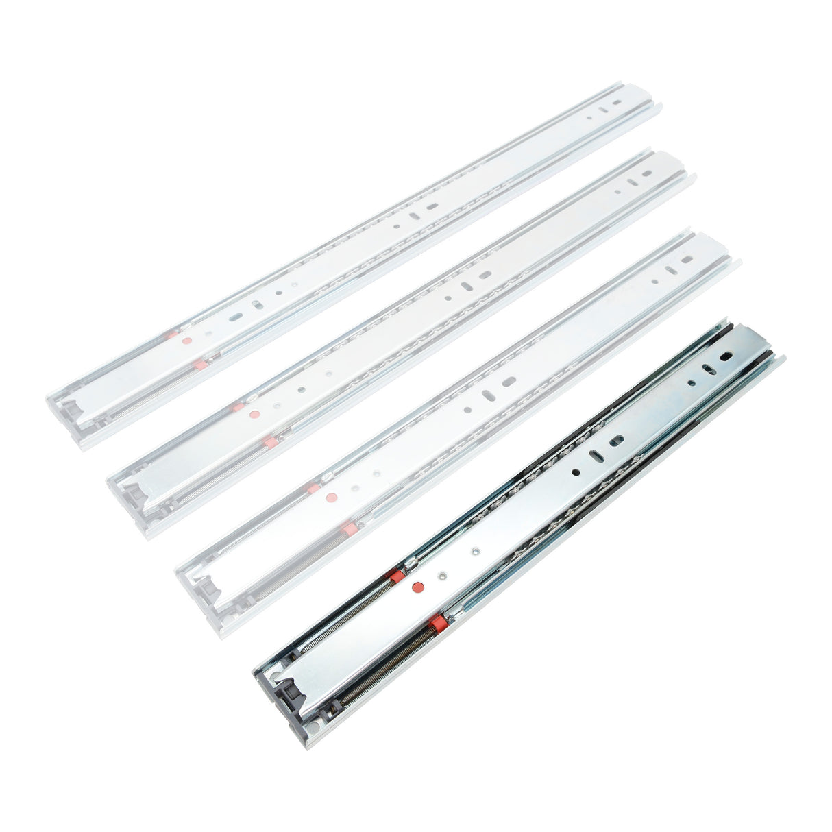 Soft Close Full-Extension Drawer Slides Side Mount 40kg Capacity