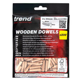 Trend 6 x 30mm Wooden Dowels Pack of 200