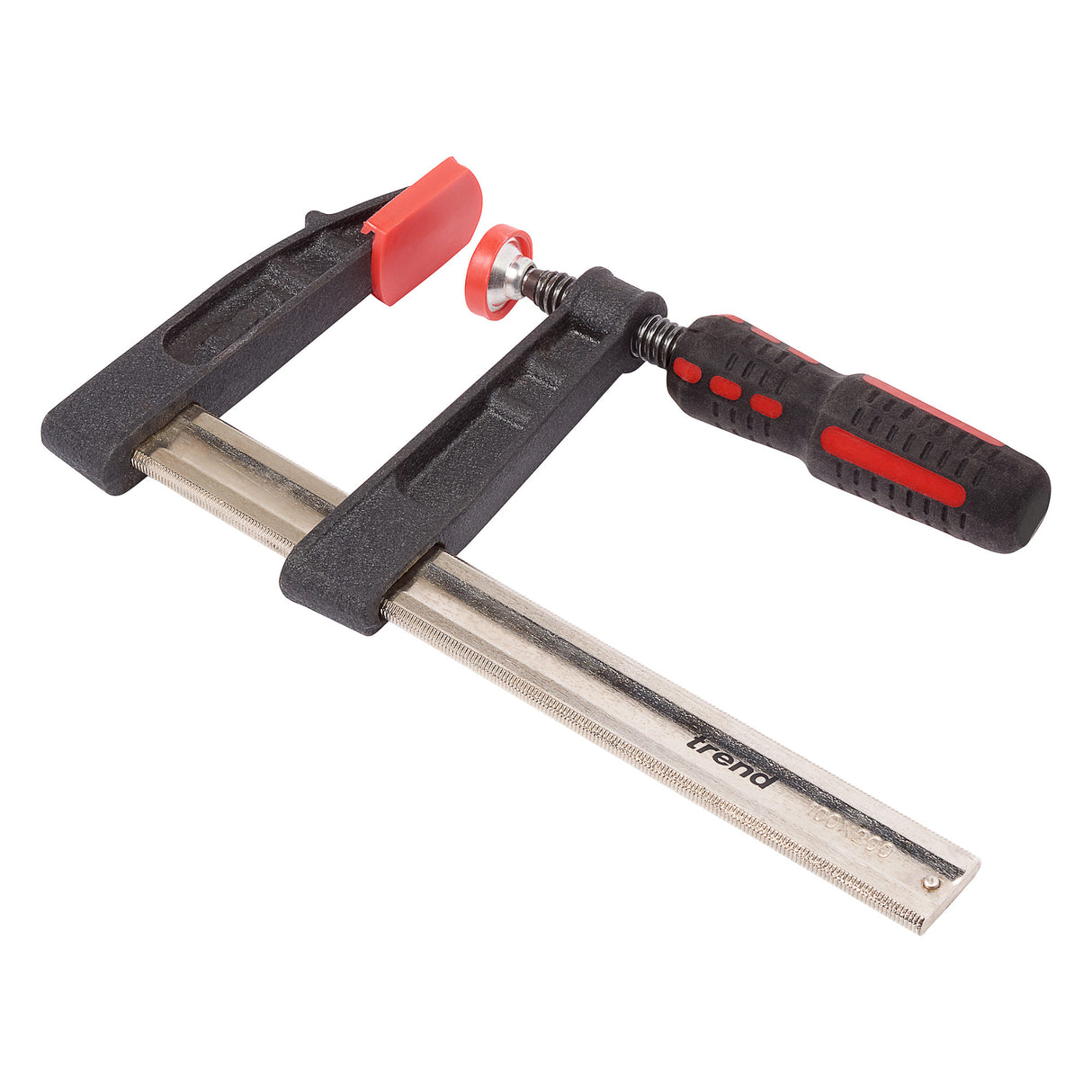 Trend Heavy Duty F-Clamp Steel Bar 200mm Capacity