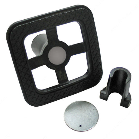 FastCap 3rd Hand Replacement Feet for Magnetic Dust Barrier Door System on white background with product details