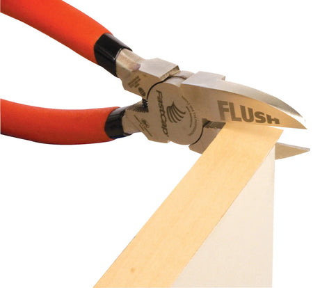 FastCap Heavy Duty Flush Cut Trimmers in action, trimming with precision