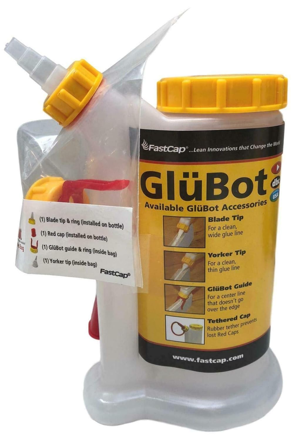FastCap GluBot Glue Pot Dispenser Bottle Non-Drip 448mL