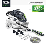 Festool KS 60 KAPEX 216mm Slide Compound Mitre Saw with LED Spotlight