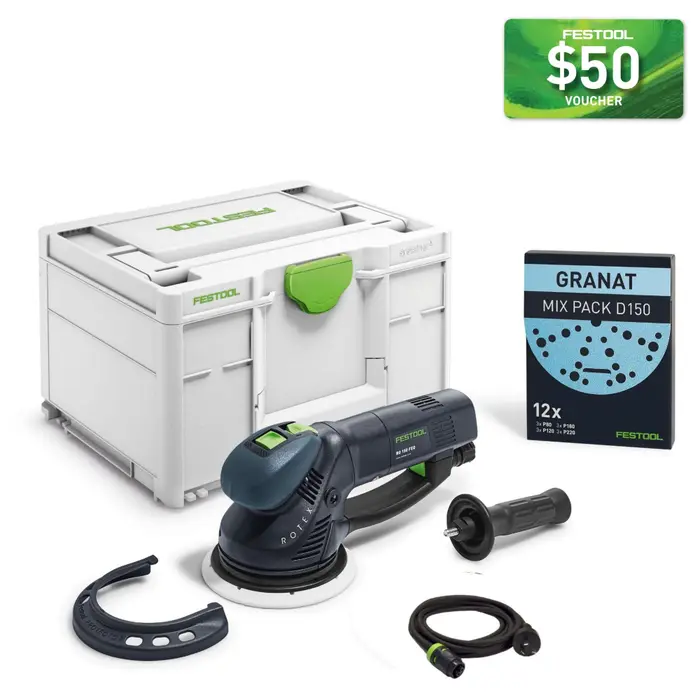 Festool RO 150mm ROTEX 3-in-1 Random Orbital Sander in Systainer