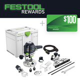 Festool OF 1400 70mm Plunge Router in Systainer