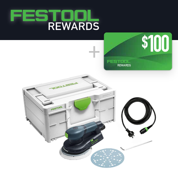 Festool ETS EC 150mm Brushless Random Orbital 3mm Sander in Systainer