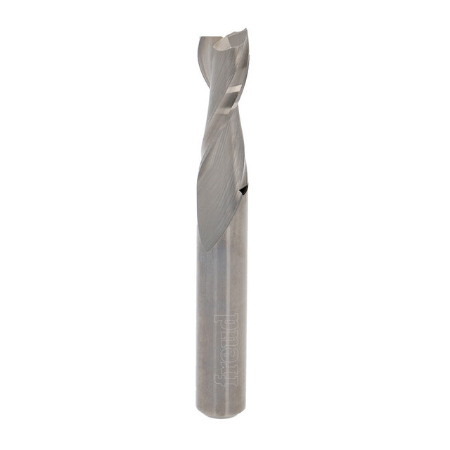 Freud Industrial Twin-Flute Spiral Upcut CNC Router Bit 3/8in Shank Solid Carbide in use on CNC machine
