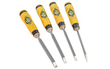 group of four Kirschen Two Cherries Mortise Chisel with Heavy-Duty Wooden Handle