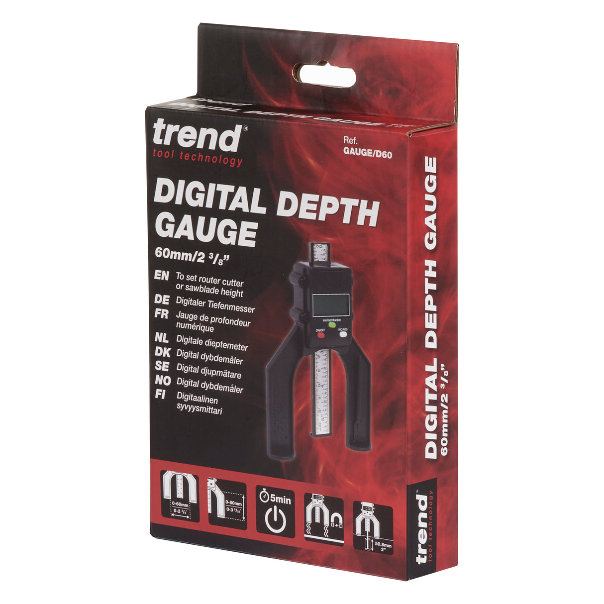 Trend Digital Depth Gauge 80mm Capacity
