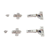 Salice Silentia+ Soft Close Full Overlay Euro Hinge & Mounting Plate Pair