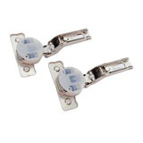 Salice Silentia+ Soft Close Full Inlay Euro Hinge & Mounting Plate Pair