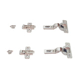 Salice Silentia+ Soft Close Full Inlay Euro Hinge & Mounting Plate Pair