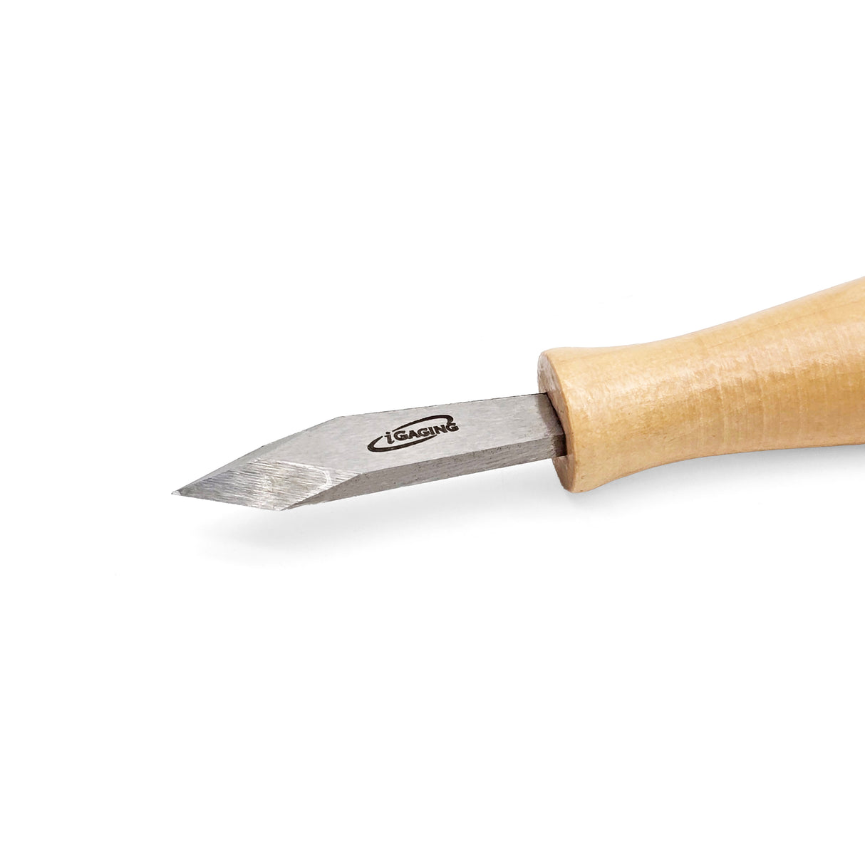 iGaging Marking Knife Spearpoint Wood Handle