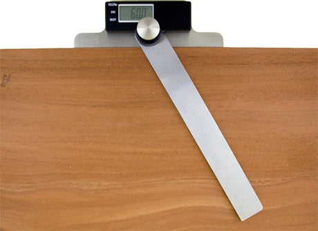 iGaging Digital Protractor & T-Bevel with stainless steel arms and LCD display