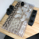 Sherwood 2 1/2in Wall Mounted Dust Extraction Kit Workshop Dust Collection 63mm Hose