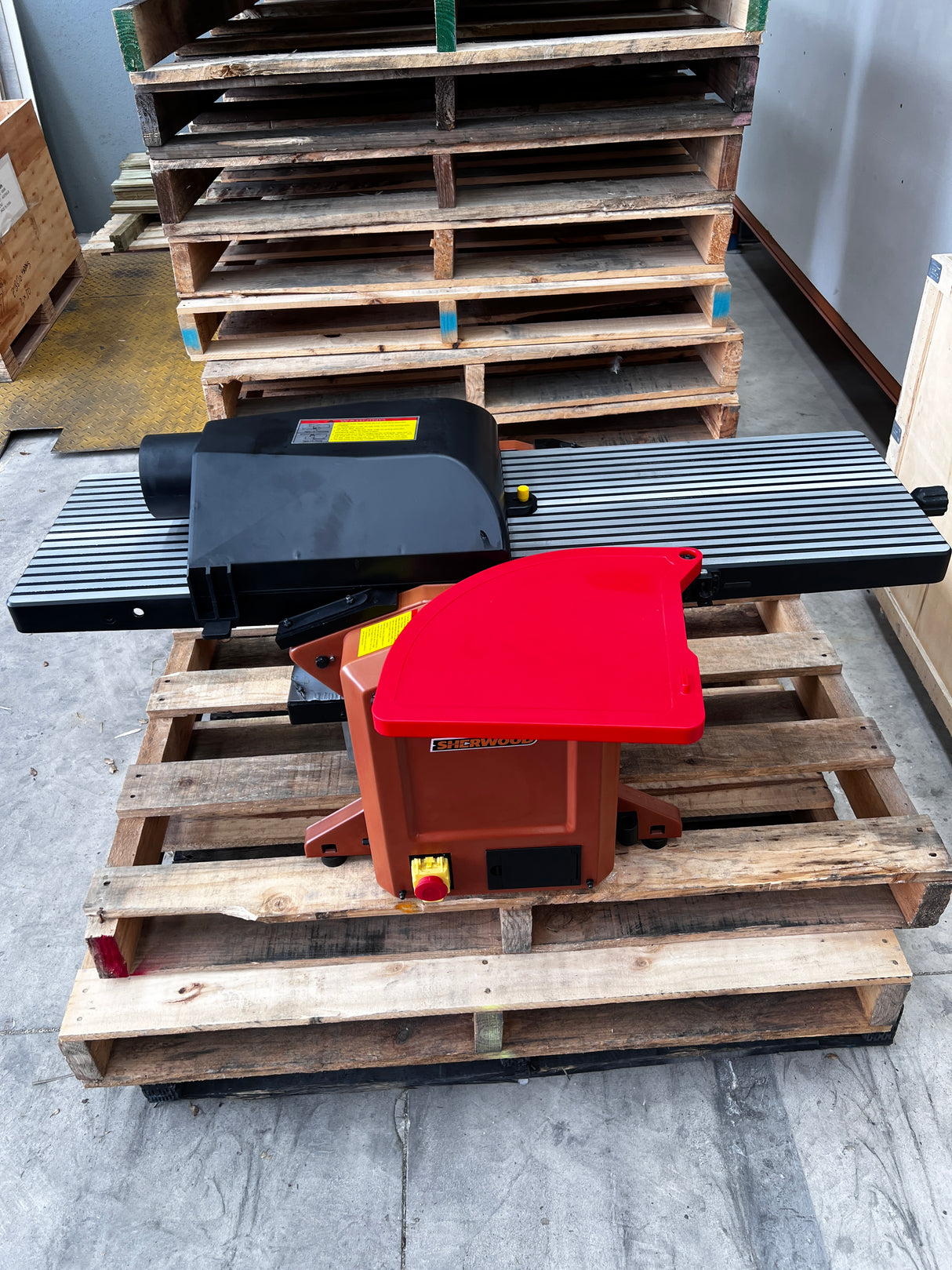 SAMPLE - Sherwood 12in Benchtop Combination Planer Thicknesser with Helical Cutterhead 1800W.