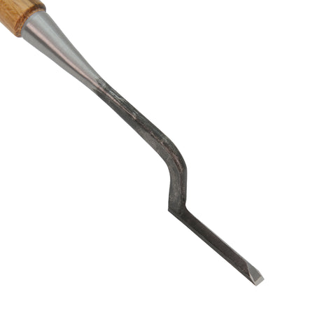 Yasaku Umeki Kotenomi Cranked-Neck Trowel Chisels White Paper Steel Red Oak Handle