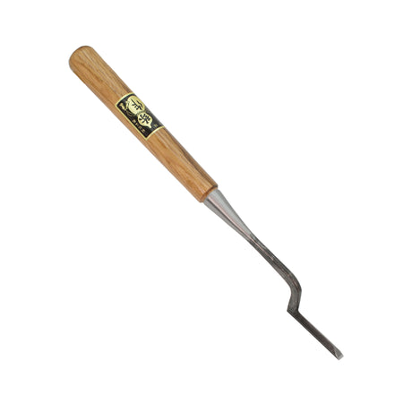 Yasaku Umeki Kotenomi Cranked-Neck Trowel Chisels White Paper Steel Red Oak Handle