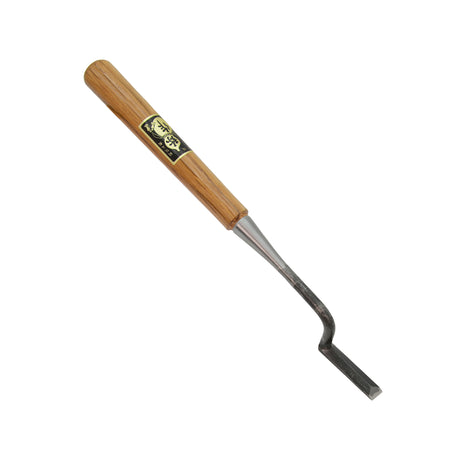 Yasaku Umeki Kotenomi Cranked-Neck Trowel Chisels White Paper Steel Red Oak Handle