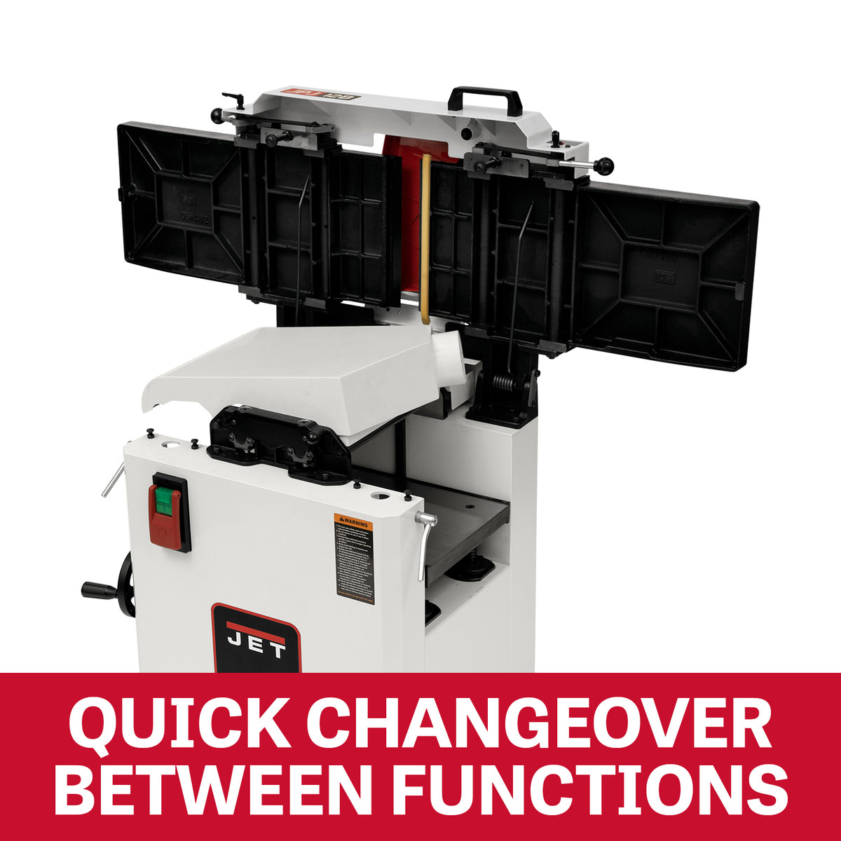 JET Tools 12in Combination Planer Thicknesser Helical Cutterhead 2250W