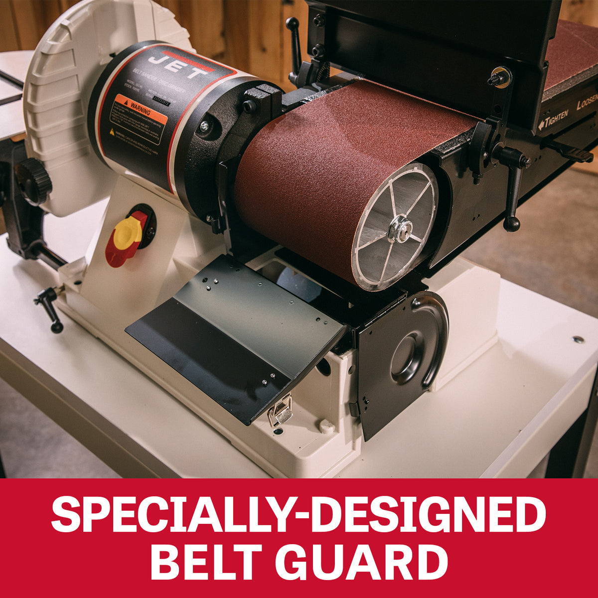 JET Tools 6x9in Belt Disc Sander 1100W with Cabinet Stand