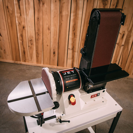JET Tools 6x9in Belt Disc Sander 1100W with Cabinet Stand
