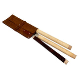 En Mina 3-Slot Japanese Hand Saw Roll Tan Leather