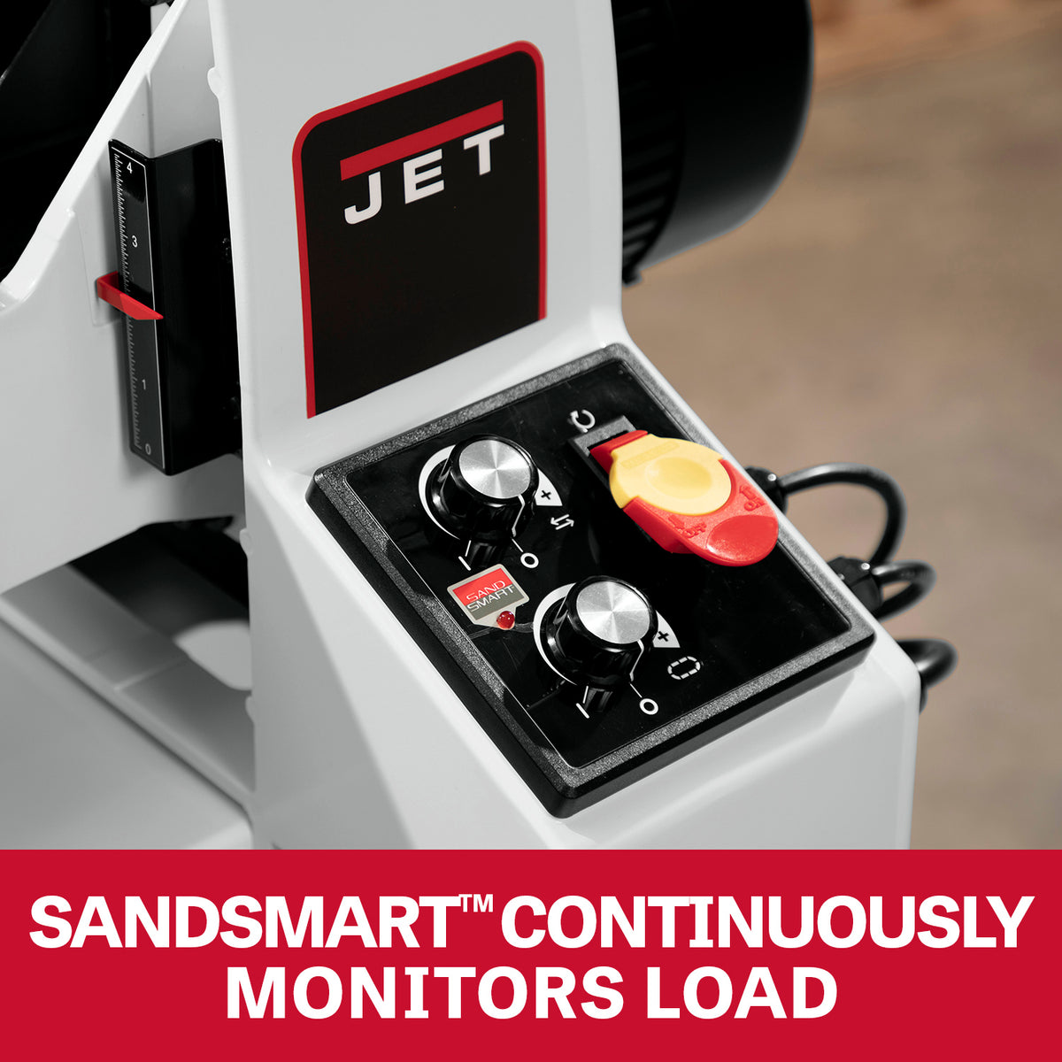 JET Tools 22-44in Oscillating Wide Drum Sander 1.75HP with Cabinet Stand