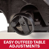 JET Tools 8in Black Jointer with Cabinet Stand Helical Cutterhead