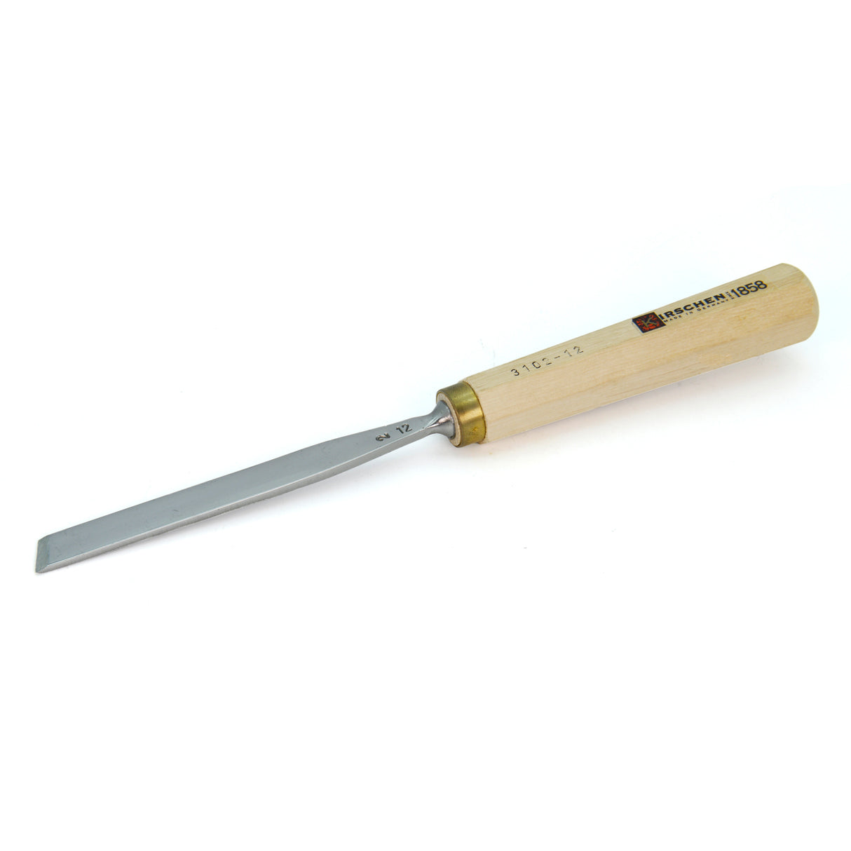 Kirschen Two Cherries Carving Tool Skew Chisel 12mm front