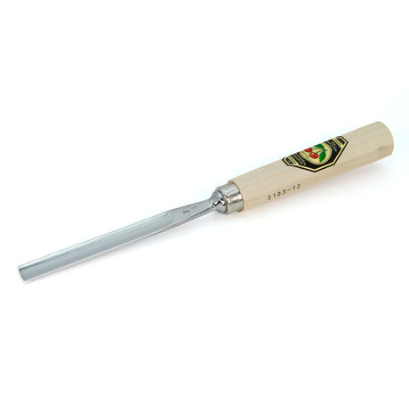 Kirschen Two Cherries Carving Tool #3 Straight Gouge 12mm front
