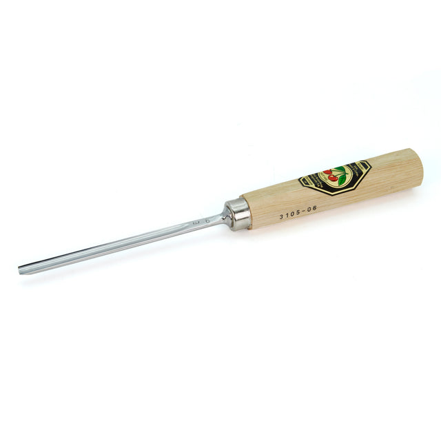 Kirschen Two Cherries Carving Tool #5 Flat Gouge 6mm front