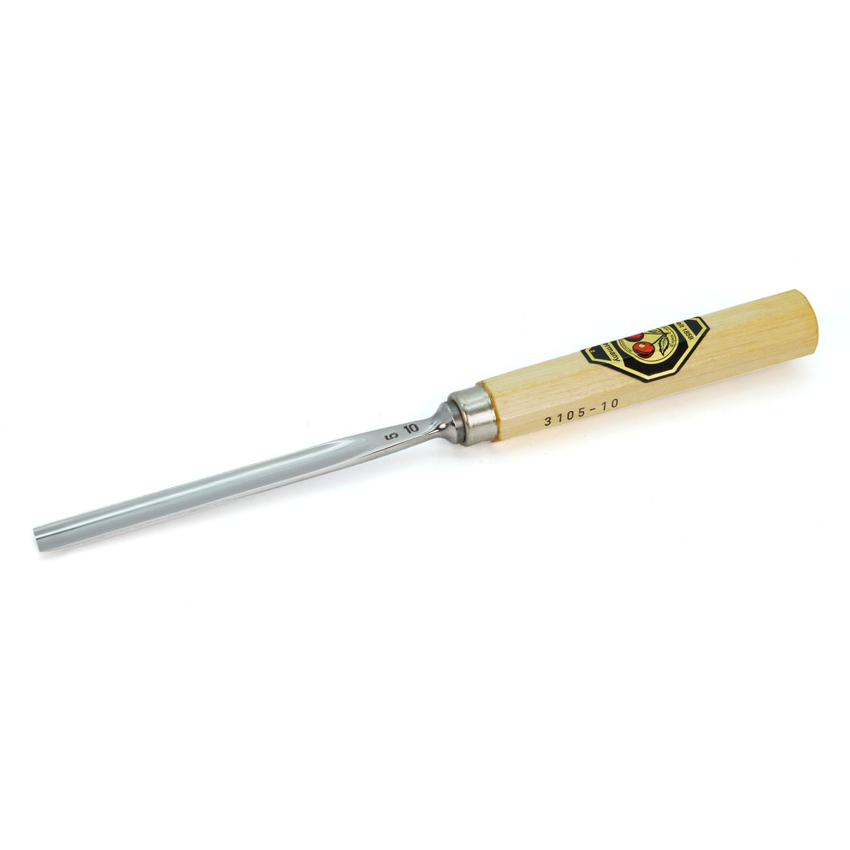 Kirschen Two Cherries Carving Tool #5 Flat Gouge 10mm front