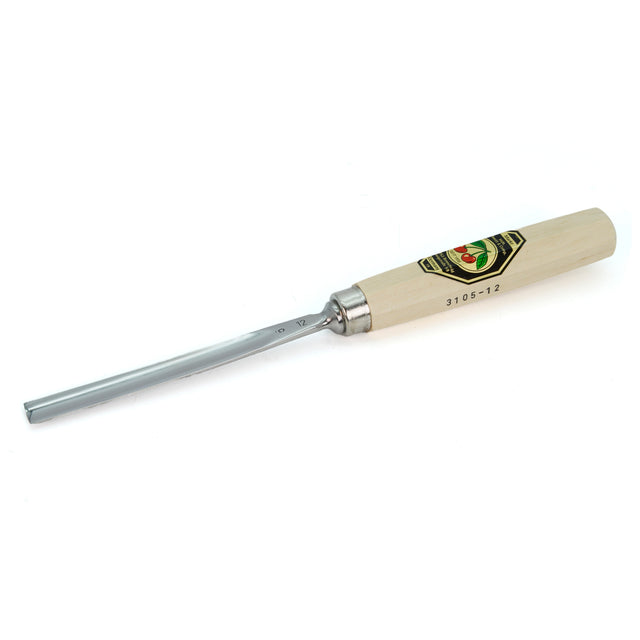 Kirschen Two Cherries Carving Tool #5 Flat Gouge 12mm front