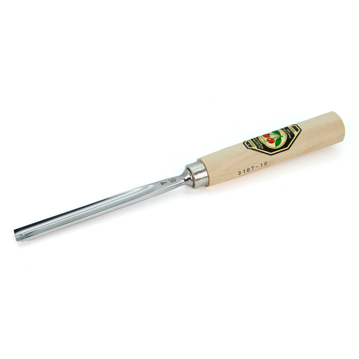 Kirschen Two Cherries Carving Tool Long #7 Gouge 10mm front