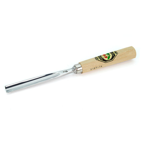 Kirschen Two Cherries Carving Tool Long #7 Gouge 14mm front