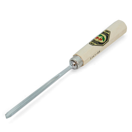 Kirschen Two Cherries Carving Tool #41 Straight V-Chisel 60 degrees 6mm front