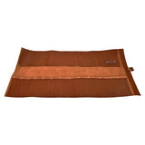 En Mina 12 Pocket Leather Chisel Roll Tan